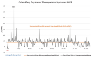 Preisschwankungen, Strompreis, September 2024, Rabot Charge