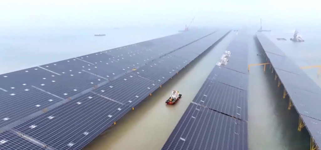 Floating PV, FPV, Dongying, China, CHN Energy